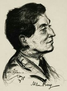 Alban Berg, by Emil Stumpp