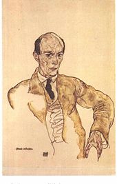 Arnold Schönberg by Ego Schiele (1917)
