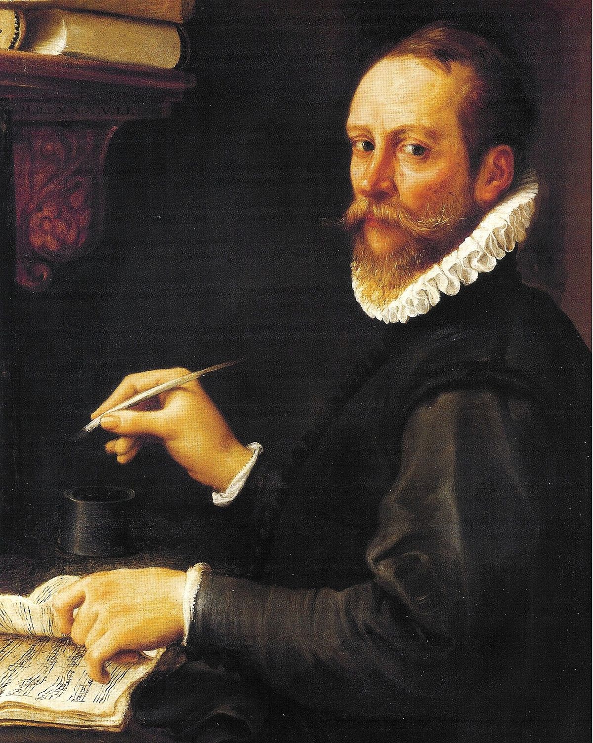 Claudio Merulo, by Annibale Caracci