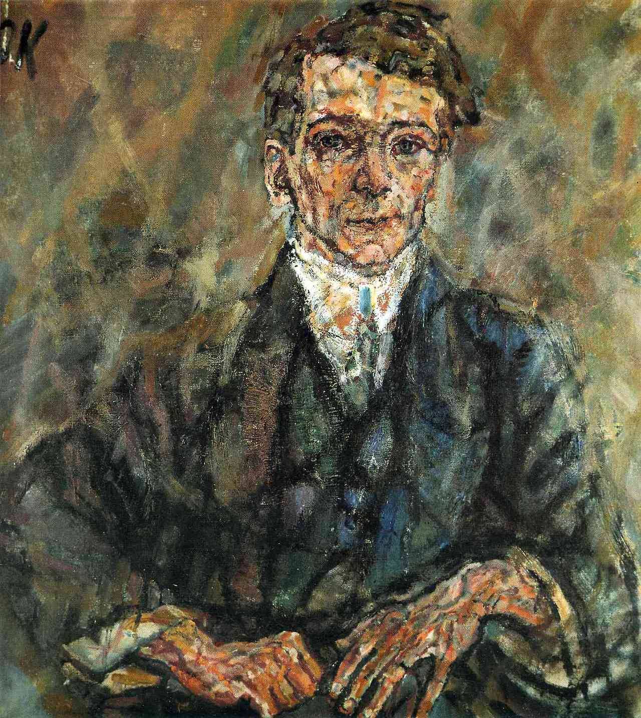 Egon Wellesz, by Oskar Kokoschka