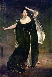 Giuditta Pasta in the role of Anne Boleyn, by Karl Brullov